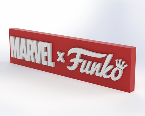 maravilla x funko monitor firmar by ellilycreativo arte señales logos popular ams necesario película consorcio inactivo hombre araña superhéroe 3d print model - Mito3D