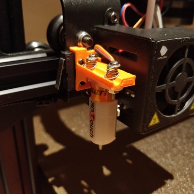 anycubic mega zero 20 bl-touch mount remixed by crafty maker 3d printer parts bltouchsensor anycubicmegazero 3d print model - Mito3D