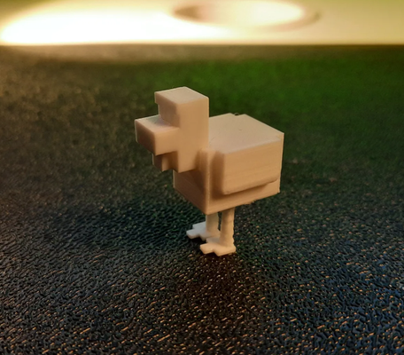 minecraft frango by corpo mecânico arte esculturas 3d impressora personagens 3d print model - Mito3D