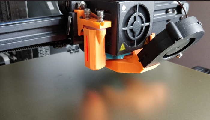 anycubic mega zero 20 5015 cooling fan duct by crafty maker 3d printer parts upgrade 3dprinter fanduct airduct printerupgrade 3dprinterparts upgrades 5015fanduct coolingduct 5015blower printerupgrades anycubicmegazero 3dprinterupgrade 5015blowerfan 3d print model - Mito3D