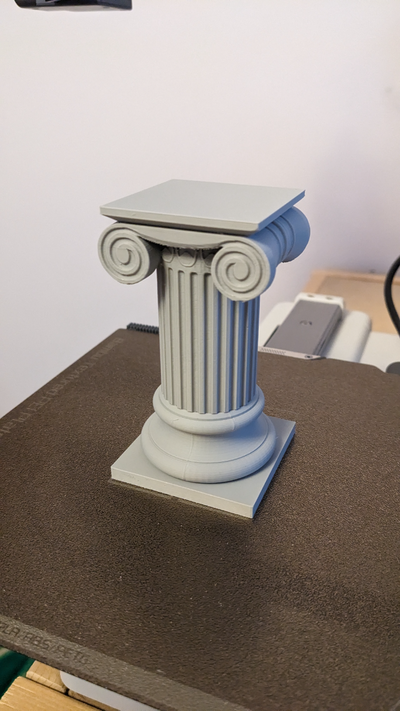 ionisch säule anzeige stand neu gemischt by heidekraut kunst skulpturen historisch skulptur 3d print model - Mito3D