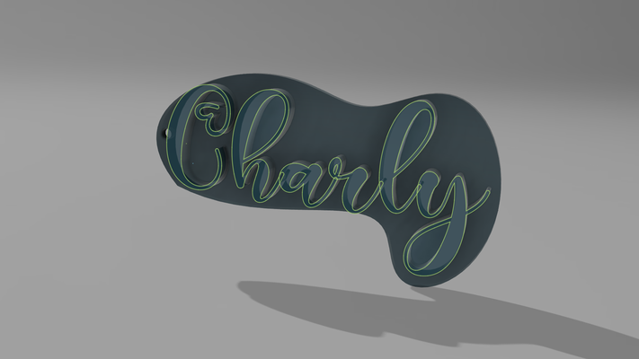 charly llavero by charlymatt59 juguetes juegos caracteres 3d print model - Mito3D