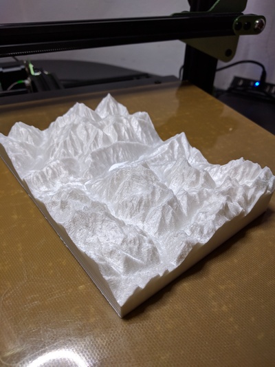 3d harita of val pusteria i̇talya by res eğitim modeller dağ kör 3dmap jeoloji braille coğrafya dağlar vadi yer 3d print model - Mito3D