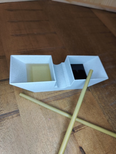 baguettes titulaire soutien by rusé fabricant ménage maison modèles sauce dîner piquante baguette soja 3d print model - Mito3D