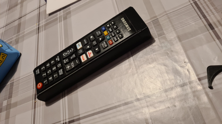 stable holder samsung tv remote bn59-01323a by melchiorgeurts household office abled disabled friendly control 3d print model - Mito3D