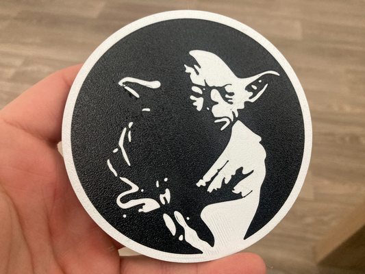 star wars yoda coaster by jakubhroch art 2d 3d print model - Mito3D