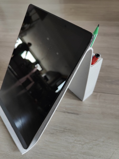 tablet ayakta durmak dolma kalem kulp destek by kurnaz yapıcı araçlar organizatörler telefon standı dizüstü bilgisayar kalemlik kalemler akıllı sunum ipadstand sofra sahibi 3d print model - Mito3D