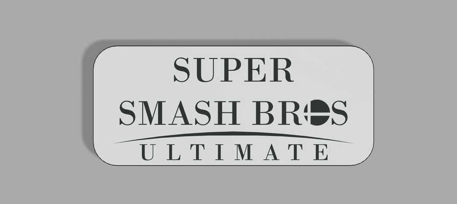 super fracasser bros ultime wall art by chipotle 2d commutateur console nintendo combat personnage jeu blanc noir or jaune 3d print model - Mito3D