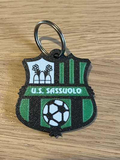 sassuolo schlüsselbund portachiavi by 3dingo kunst zeichen logos calcio fußball serie schlüsselring 3d print model - Mito3D