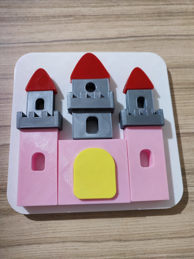 château puzzle gamins by jpokorny12 jouets jeux puzzles enfant enfants 3d print model - Mito3D