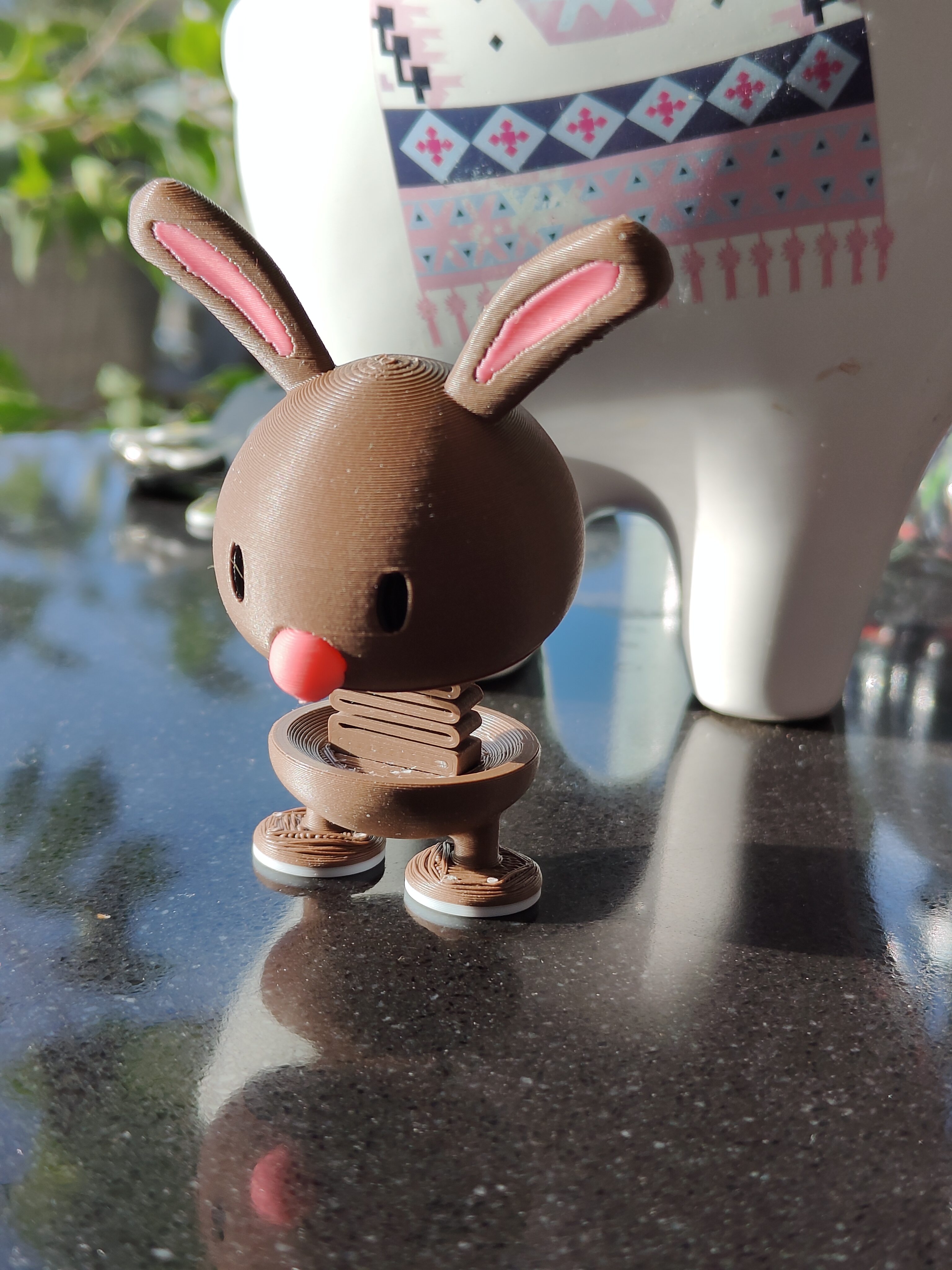 conejito elástico by astuto fabricante juguetes juegos caracteres conejo pascua resurrección bobblehead ensueño lindo conejos borla 3dprintbunny 3dbunny pascuadecoración muñeco nieve cabezones concurso muñecos blanco 3D print model - Mito3D