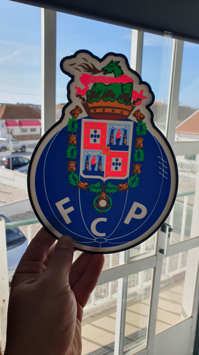 fc porto 3d caja ligera by rtrigo3d casa decoración fcp pie lámpara luz rtr3d portugal 3d print model - Mito3D