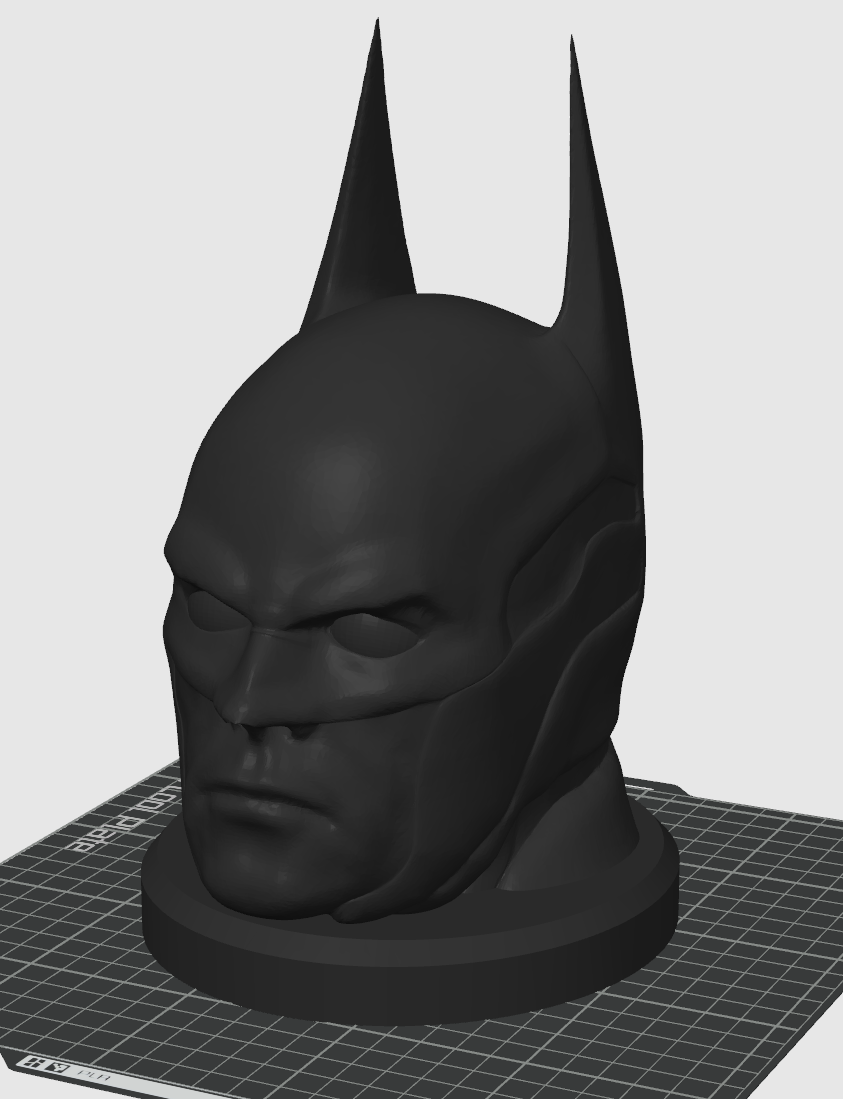 batman cabeza auricular soporte by impresión abanico herramientas organizadores accesorio oscuro caballero murciélago estante 3D print model - Mito3D