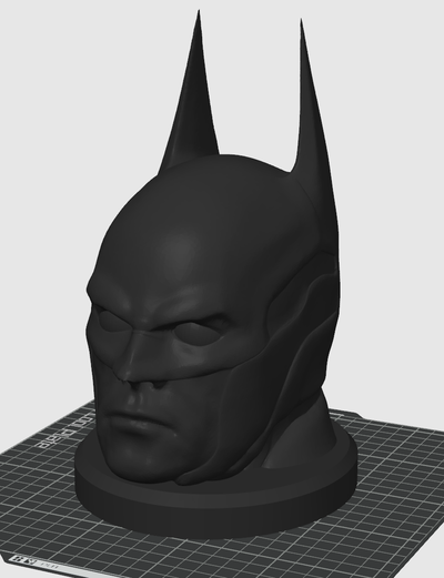 batman cabeza auricular soporte by impresión abanico herramientas organizadores accesorio oscuro caballero murciélago estante 3d print model - Mito3D