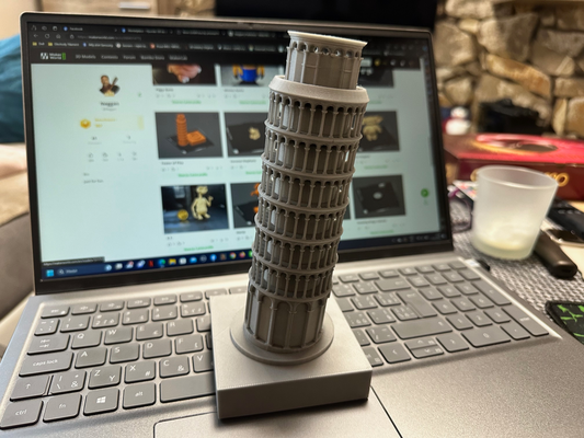 torre of pisa remixado by negão miniaturas arquitetura 3d print model - Mito3D