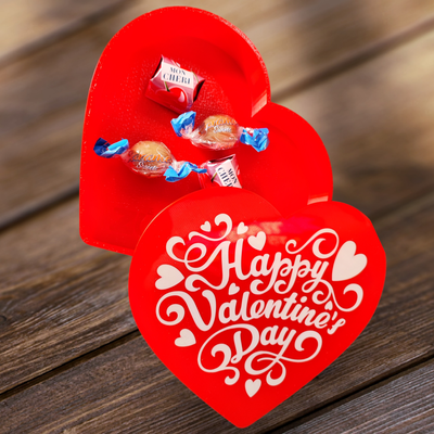 san valentino giorno caramella scatola by minestra 3d domestico arredamento regalo dia fidanzati cuore rosso bianca 3d print model - Mito3D