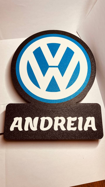 vw lightbox personalizzato by miguelrua12 arte modelli lampada scatola 3d print model - Mito3D