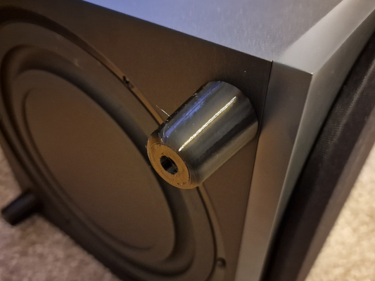 monitor audio bronze w10 subwoofer feet by platin hobby & diy music speaker 3d print model - Mito3D