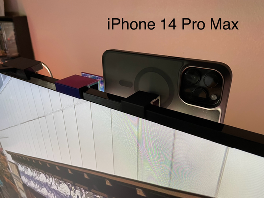 iphone tv mount continuity camera remixed by chriskillen hobby & diy electronics apple continuitycamera lgtv phonemount tvmount 3d print model - Mito3D