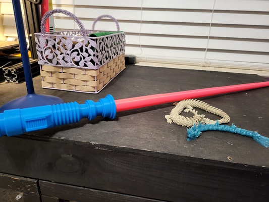 collapsing lightsaber blade fix remixed by themidnightsmith art models 3d print model - Mito3D