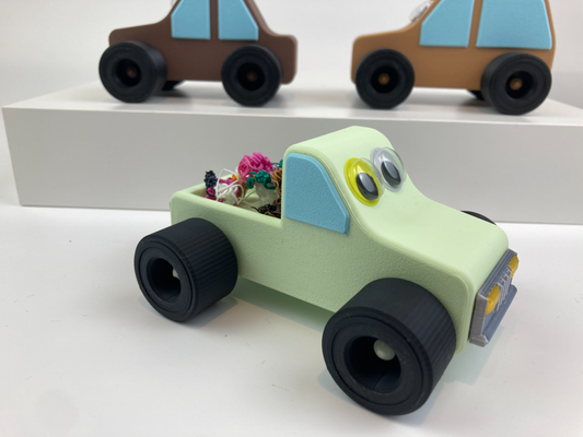 folding car - pickup by 3dnestcz toys & games vehicle kit collectible forkids kids kid toy 3d print model - Mito3D