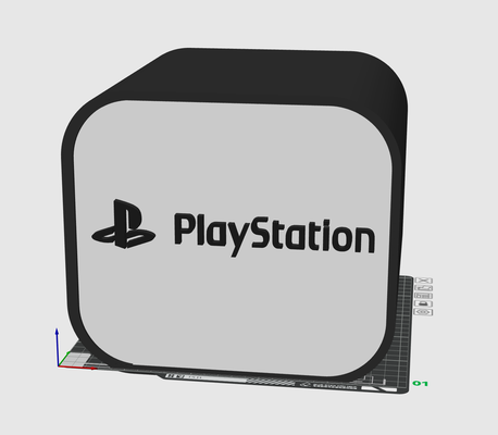 ampla playstation armazenamento caixa controle deslizante crianças jogador bin by utilizador 1068934888 passatempo faça eletrônicos vídeo jogos 3d print model - Mito3D