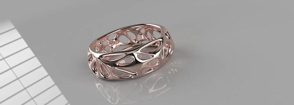 organisch ring by manuelbonetto 10 mode ringe finger 3d print model - Mito3D