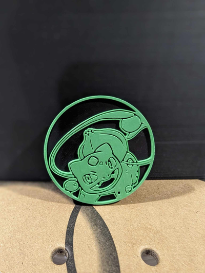 bulbasaur pokemon moneda by joeythatoneguy juguetes juegos caracteres 3d print model - Mito3D