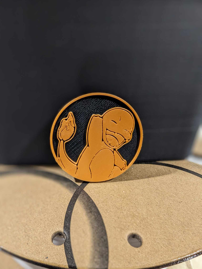 charmander pokemon moneda by joeythatoneguy juguetes juegos caracteres 3d print model - Mito3D