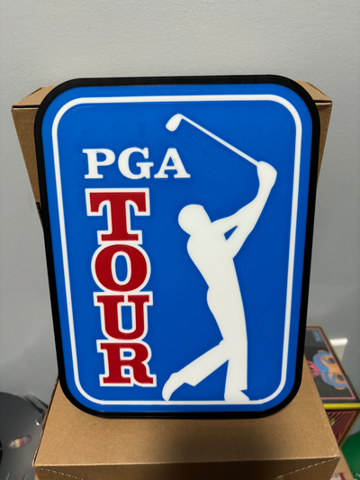 pga tour luce scatola by futuro canada arte segni loghi golf 3d print model - Mito3D