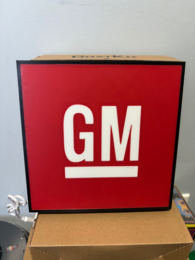 gm retro licht box by zukunft kanada kunst zeichen logos allgemeines motoren wagen 3d print model - Mito3D