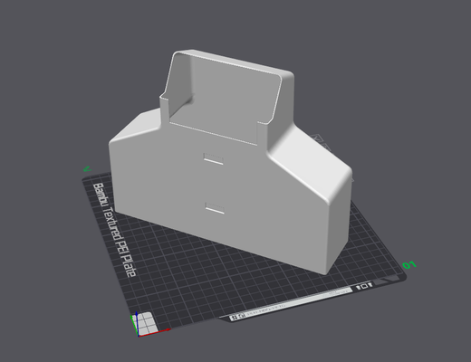 p1s cocô rampa bin perfil largo variante by estúdio nir 3d impressora acessórios 3d print model - Mito3D