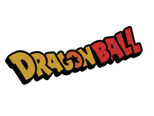 dragon ball logo by body3d art signs & logos broly dbz dragonball saiyan soku son vector vegeta 3d print model - Mito3D