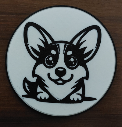 galês corgi montanha russa by criações personalizadas arte 2d chá bebida café cerveja animal 3d print model - Mito3D