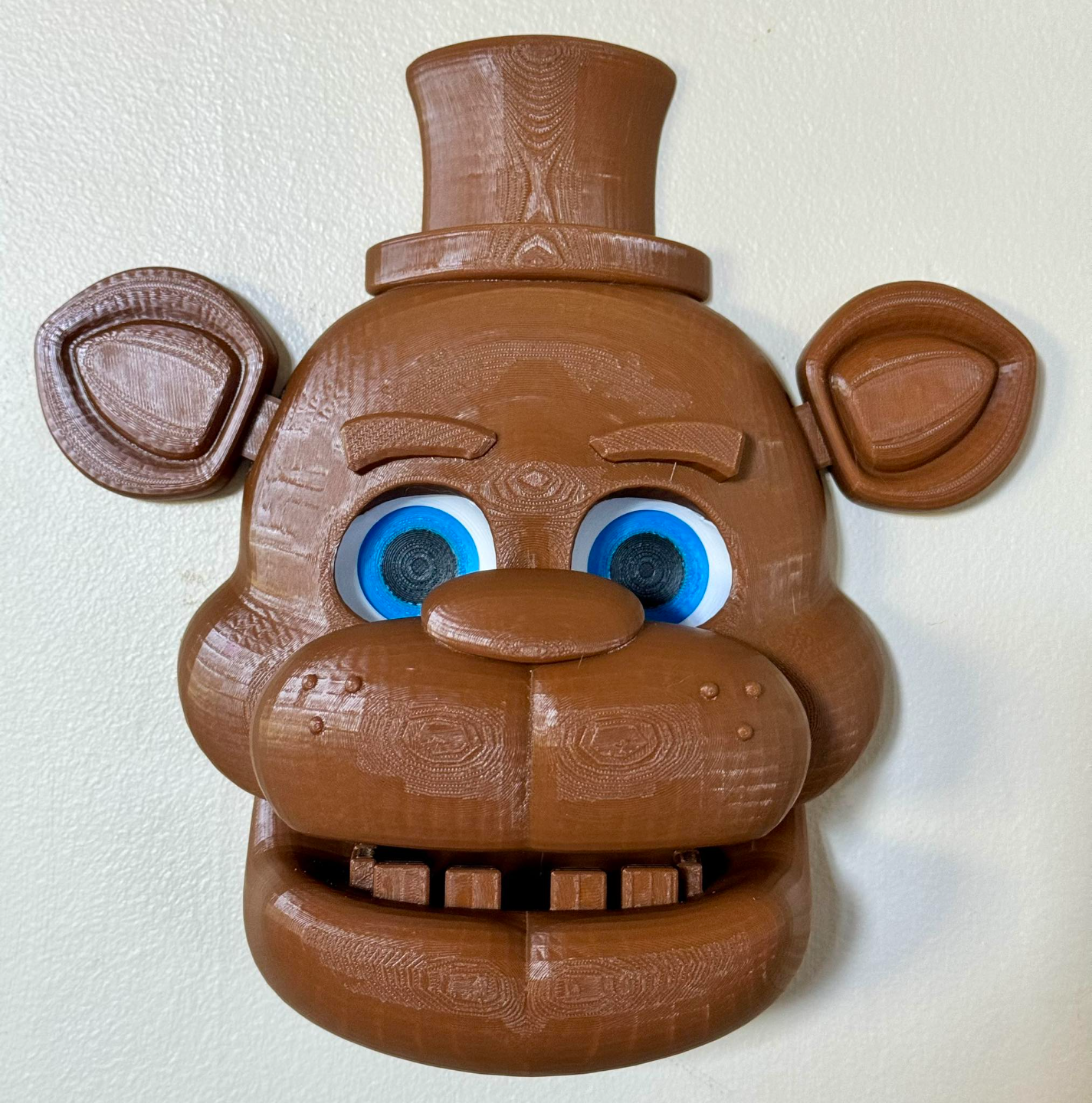 olhos óptico ilusão freddy fazbear mascarar fnaf ams solteiro cor remixado by faran3d adereços cosplays máscaras capacetes assombrada casa noites freddys 3D print model - Mito3D