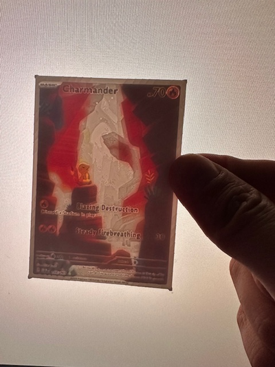 charmander 151 arte pokemon carta litofania by thatguy08 2d 3d print model - Mito3D