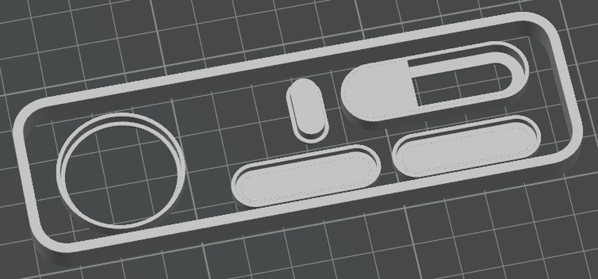 p1s generisch trimmen neu gemischt by silberxl 3d drucker zubehör lünette bildschirm deckel griff tür scharnier stecker 3d print model - Mito3D