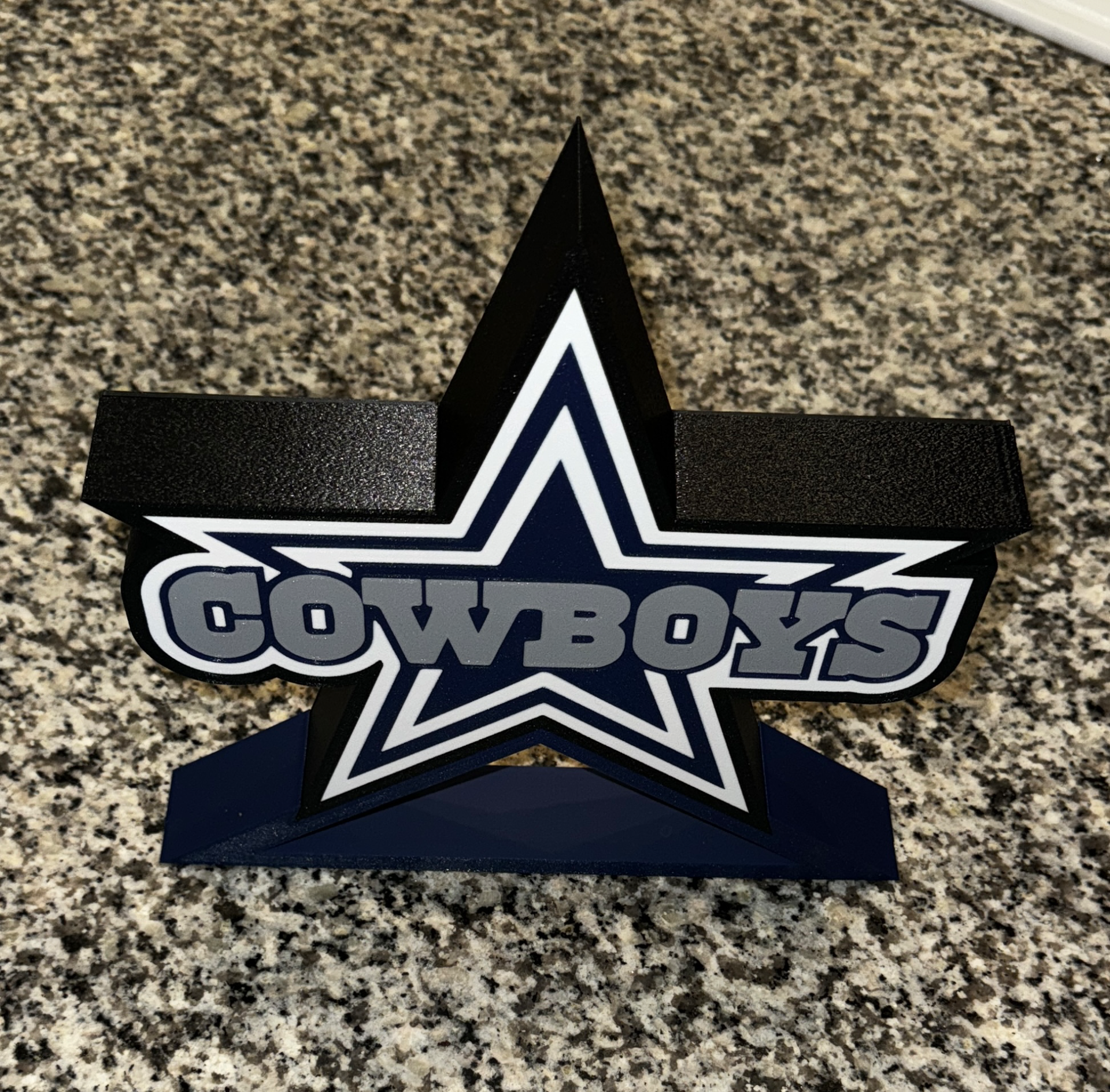 dallas cow boys lampe lumière boîte led signe supporter by allumer ménage décor nfl champ objectif atterrissage amériques équipe football 3D print model - Mito3D