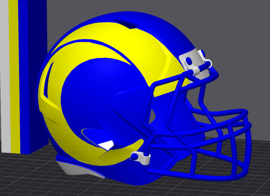 los melekler koç futbol kask yeniden karıştırılmış by duman kafesi hobi kendin yap spor açık havada nfl 3d print model - Mito3D