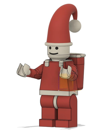 lego p re no l yükseklik sans başlık 20 cm by 3d impress yazıcı parçalar pere noel 3d print model - Mito3D