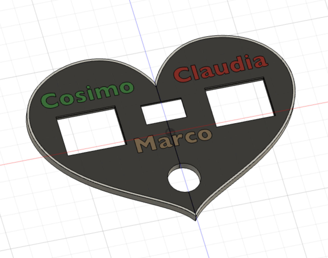 cuore by cosimol79 household decor 3D print model - Mito3D