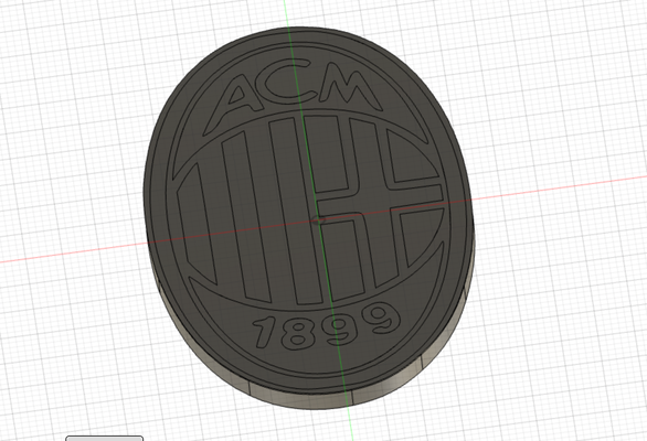 stemma milan stampa inversa by cosimol79 art signs & logos serie football a calcio scudetto 3d print model - Mito3D