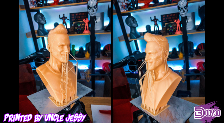 uncle jessy bust by body3d art sculptures body comics cosplay cosplayprop dccomics human magneto marvel prop props star tube world youtube youtuber 3d print model - Mito3D