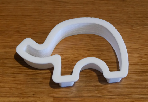 l'éléphant biscuit coupeur by benjam outils 3d print model - Mito3D