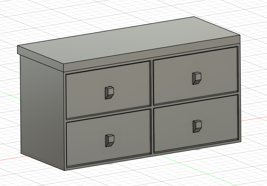 dollhouse chest of drawers by despacho3d hobby & diy toy 3D print model - Mito3D