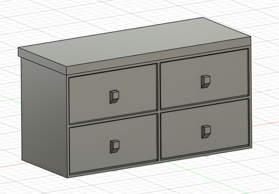 dollhouse chest of drawers by despacho3d hobby & diy toy 3d print model - Mito3D