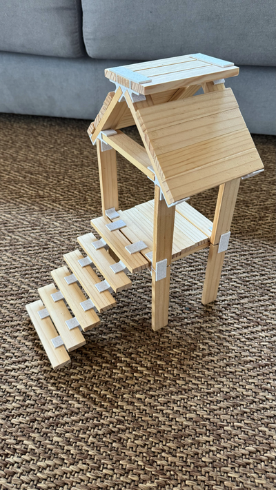 kapla stairs connector wooden planks toy by alanskydive toys & games puzzles keva plank 3d print model - Mito3D