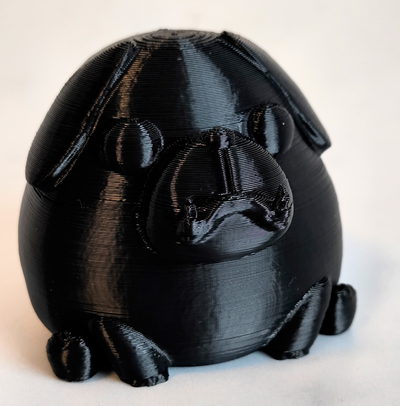 cute pug by seeham art sculptures mops dog trinket 3d model funny cuteanimal animal statue colored pes quick print ugly 3d print model - Mito3D