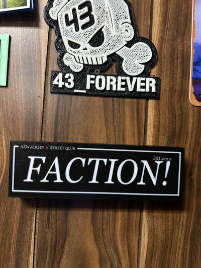 faction slap sticker light box by tropicgtiturbo art signs & logos drift drifting drifter jdm jdmcars jdmcarculture nissan toyota skyline supra silvia rx7 fd3s mk4 s13 s14 s15 mk5 3d print model - Mito3D