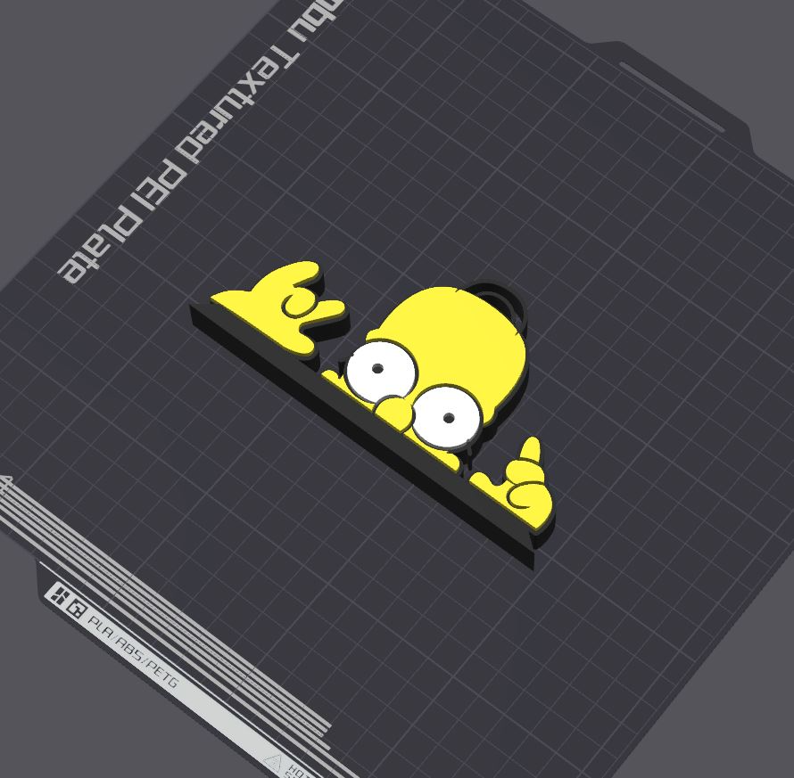 homer jay simpson masa ayakta durmak by 5kyrunn3r sanat heykeller simpsons springfield ölmek ams hazır logo işaret mat groening 3D print model - Mito3D